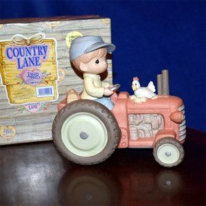 Precious Moments BRINGING IN THE SHEAVES Tractor